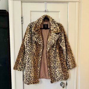 Leopard print Winter Coat Size 6